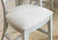 Thumbnail for Grey Painted Dining Chair Fabric Seat Pad