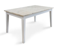 Thumbnail for Grey Painted Extending Dining Table Limed Wood Top