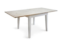 Thumbnail for Grey Painted 95cm Square Extending Dining Table Limed Wood Top