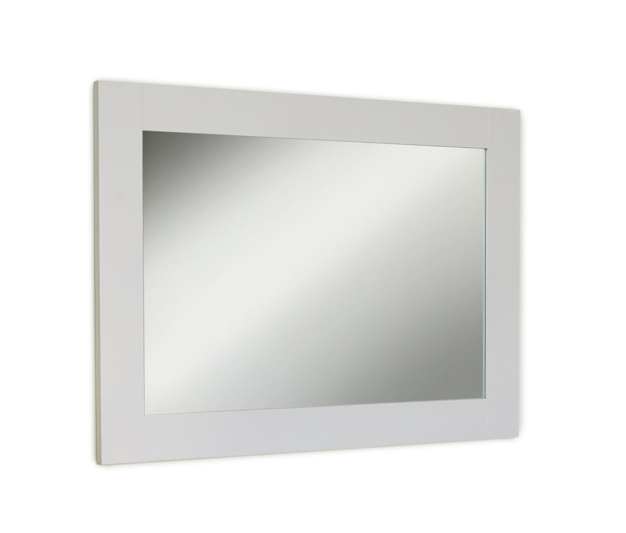 Grey Painted Overmantle Wall Mirror