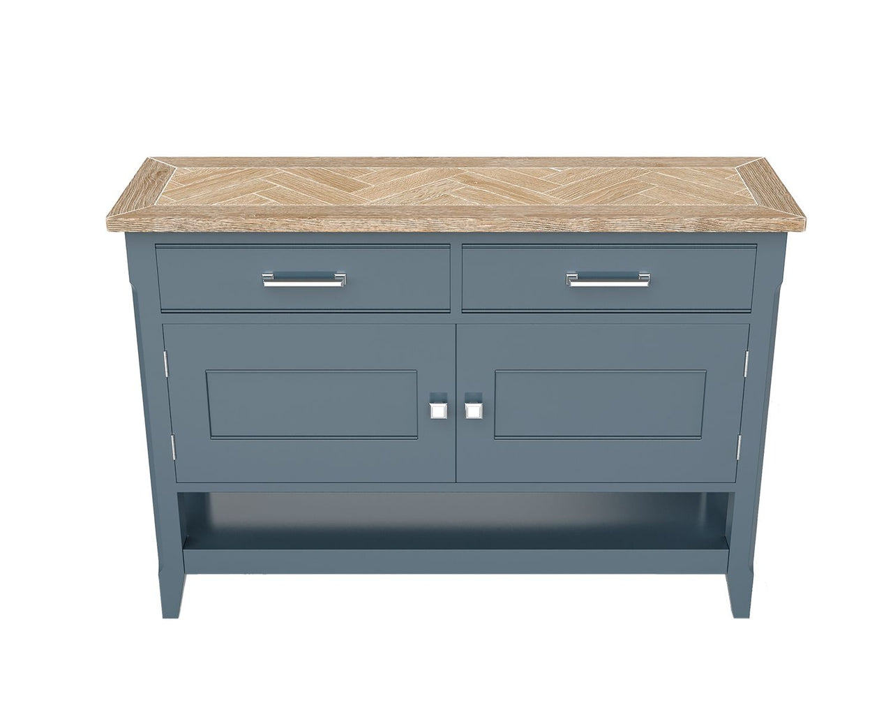 Signature Blue Small Sideboard Hall Console Table