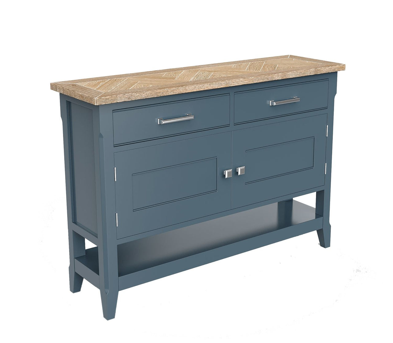 Signature Blue Small Sideboard Hall Console Table