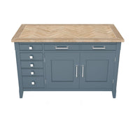 Thumbnail for Signature Blue Hidden Home Office Desk