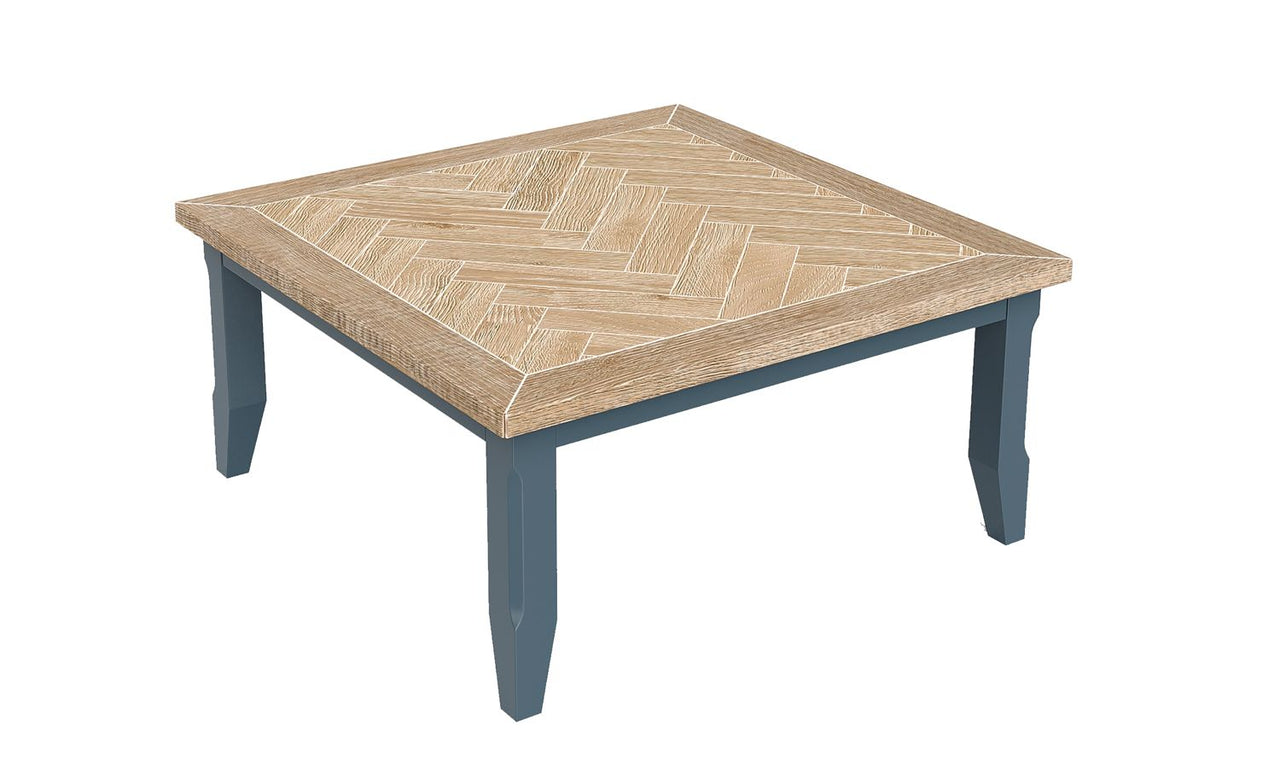 Signature Blue Square Open Coffee Table