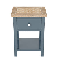 Thumbnail for Signature Blue One Drawer Lamp Table