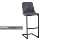 Thumbnail for (VPR03I) Vintage Grey Leather Bar Stool (Pack of Two)