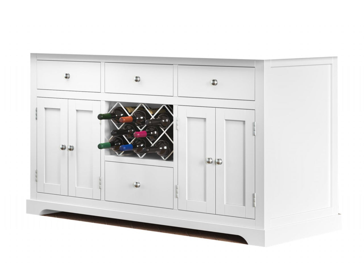 White Kitchen Island (BASE ONLY)