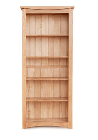 Thumbnail for Solid Light Oak Large Tall Bookcase 4 Adjustable Shelves