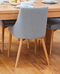 Thumbnail for Pair of Oak Grey Dining Chairs