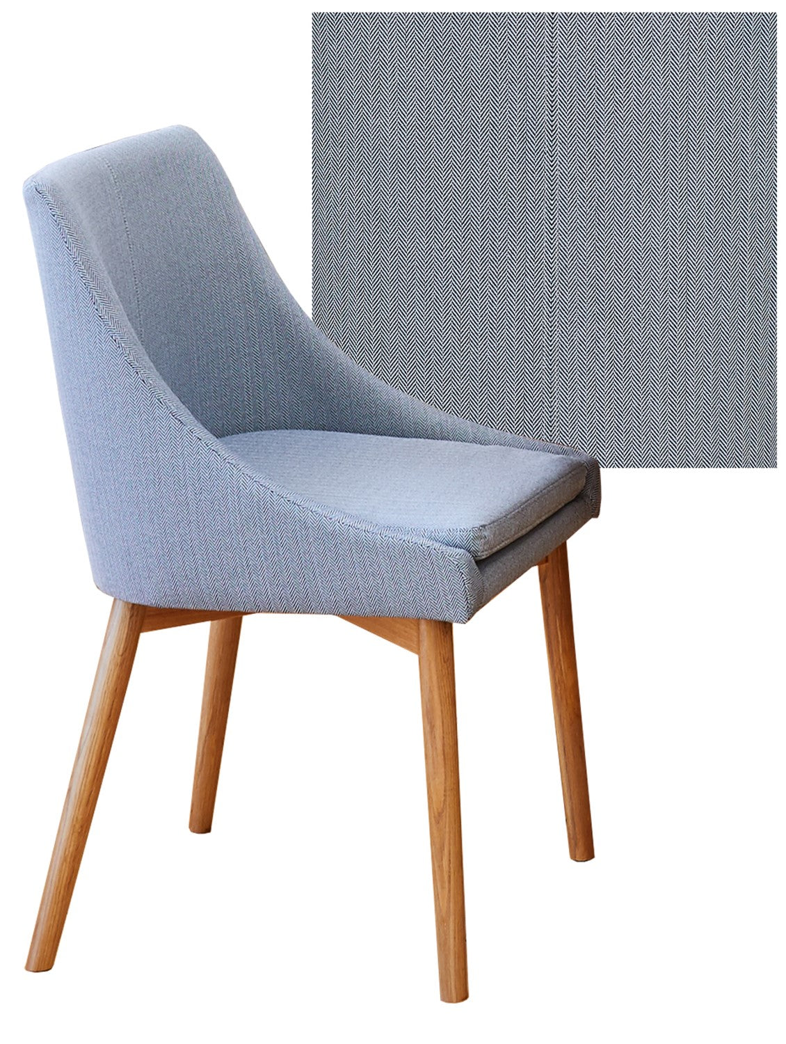 Pair of Oak Grey Dining Chairs