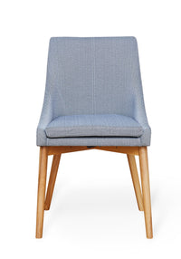 Thumbnail for Pair of Oak Grey Dining Chairs