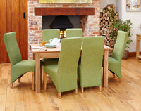 Thumbnail for Solid Light Oak Dining Table 150cm x 90cm 4 to 6 Seater