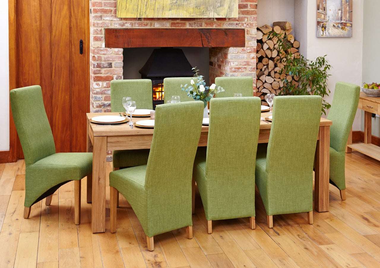 Light Oak Extending Dining Table Seats 4 6 to 8 People 150cm to 200cm