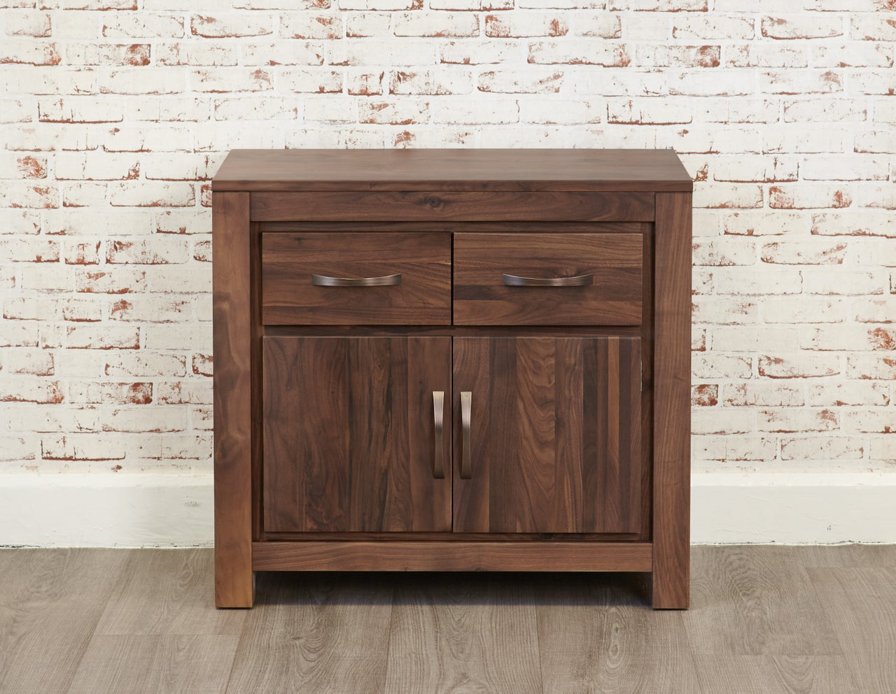 Dark Wood Walnut Small Sideboard