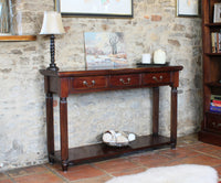 Thumbnail for Traditional Dark Wood Mahogany Console Table