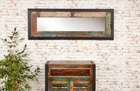 Thumbnail for Large Rustic Painted Wall Mirror Reclaimed Rectangular