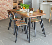 Thumbnail for Rustic Painted Dining Table Urban Chic Black Legs