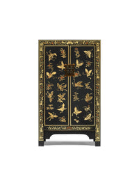 Thumbnail for Chinese Black and Gold Painted Storage Cabinet Oriental Style