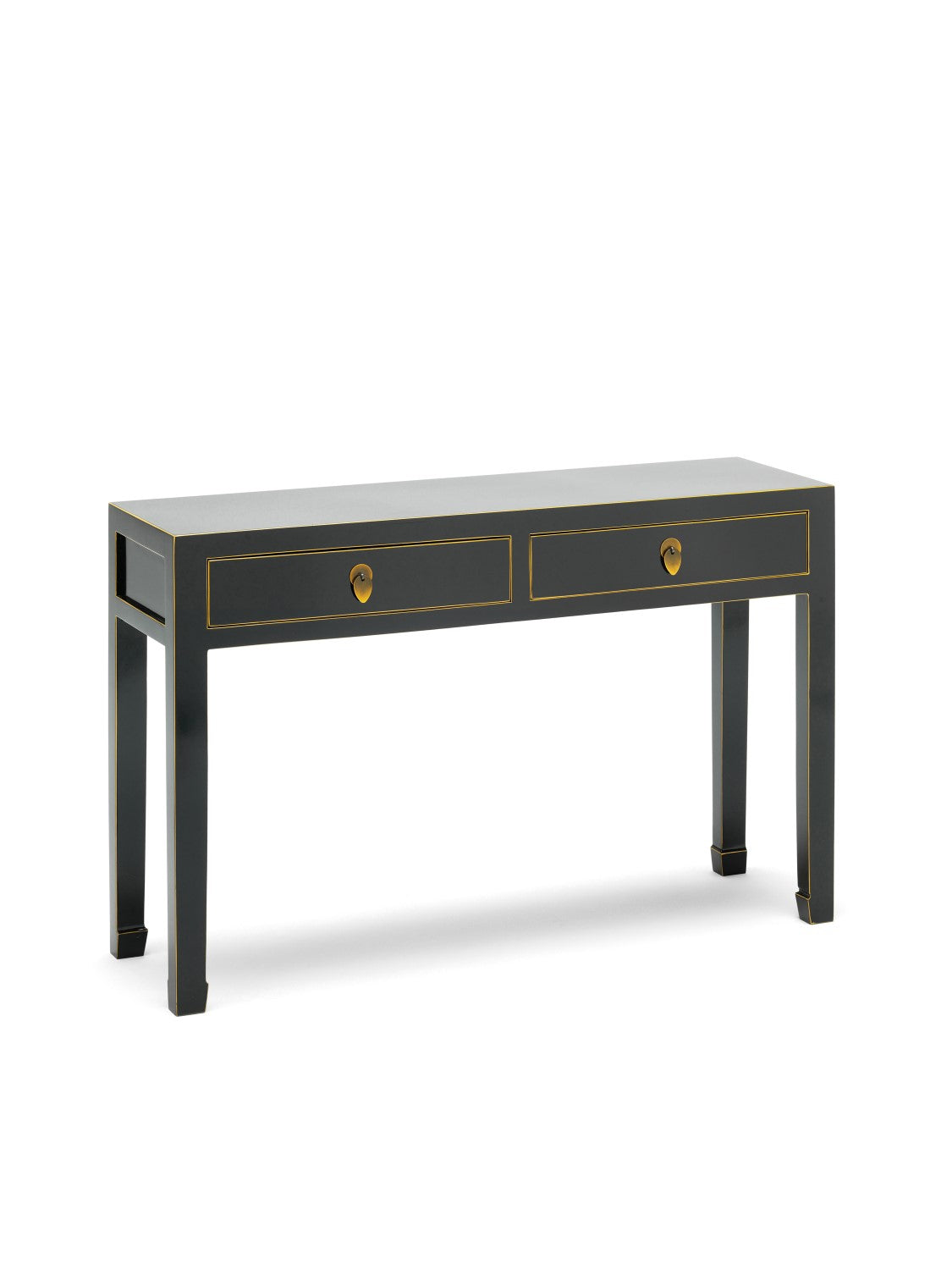 Chinese Painted Black and Gilt Large Console Table