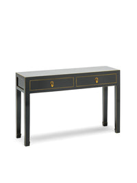 Thumbnail for Chinese Painted Black and Gilt Large Console Table