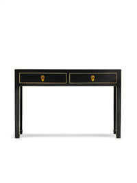 Thumbnail for Chinese Painted Black and Gilt Large Console Table