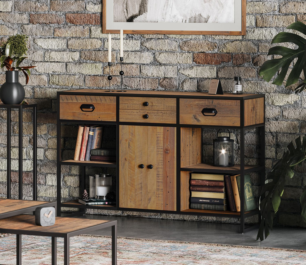 Ooki Large Console Table With Doors