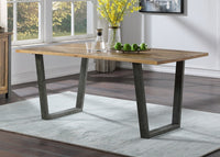 Thumbnail for Reclaimed Wood 8 Seater 180cm Dining Table Steel Legs