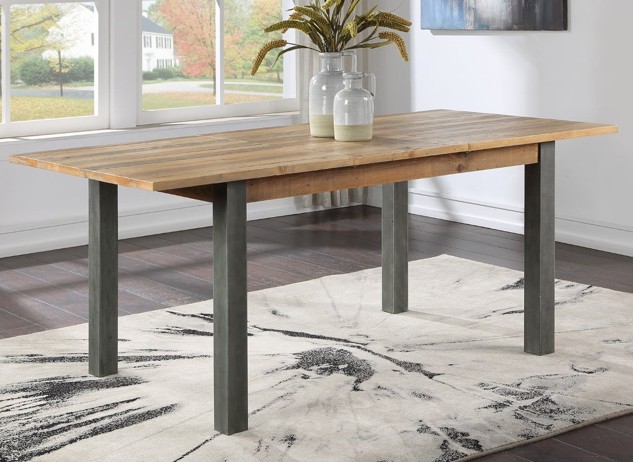 Industrial Reclaimed Wood Extending 150 to 200cm Dining Table