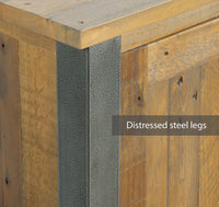 Thumbnail for Reclaimed Wood Coffee Table Metal Legs