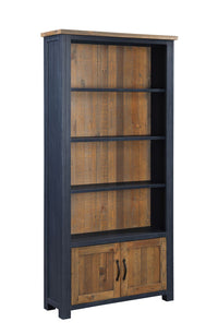 Thumbnail for Splash of Blue Large Open Bookcase with Doors