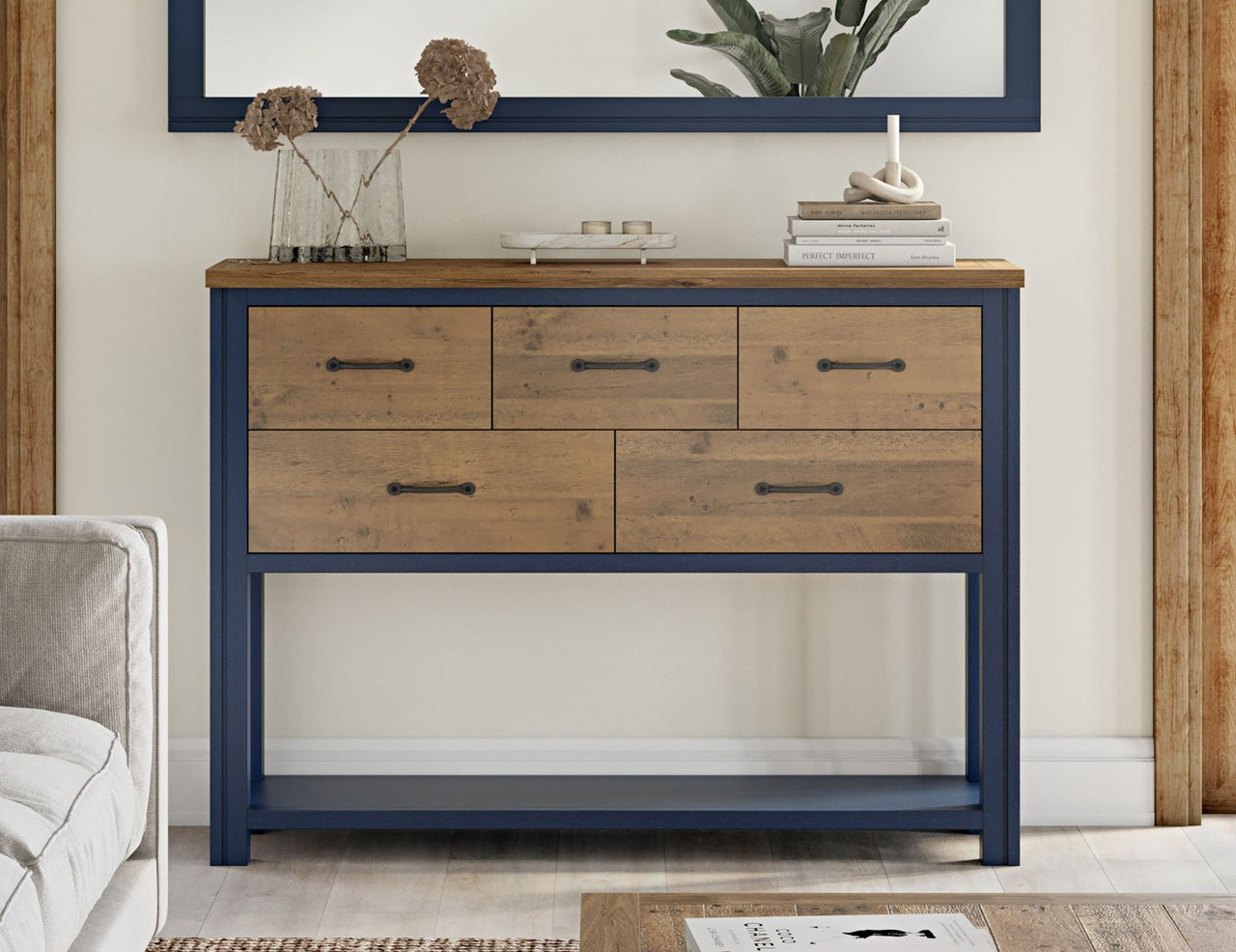 Splash of Blue Sideboard Console Table