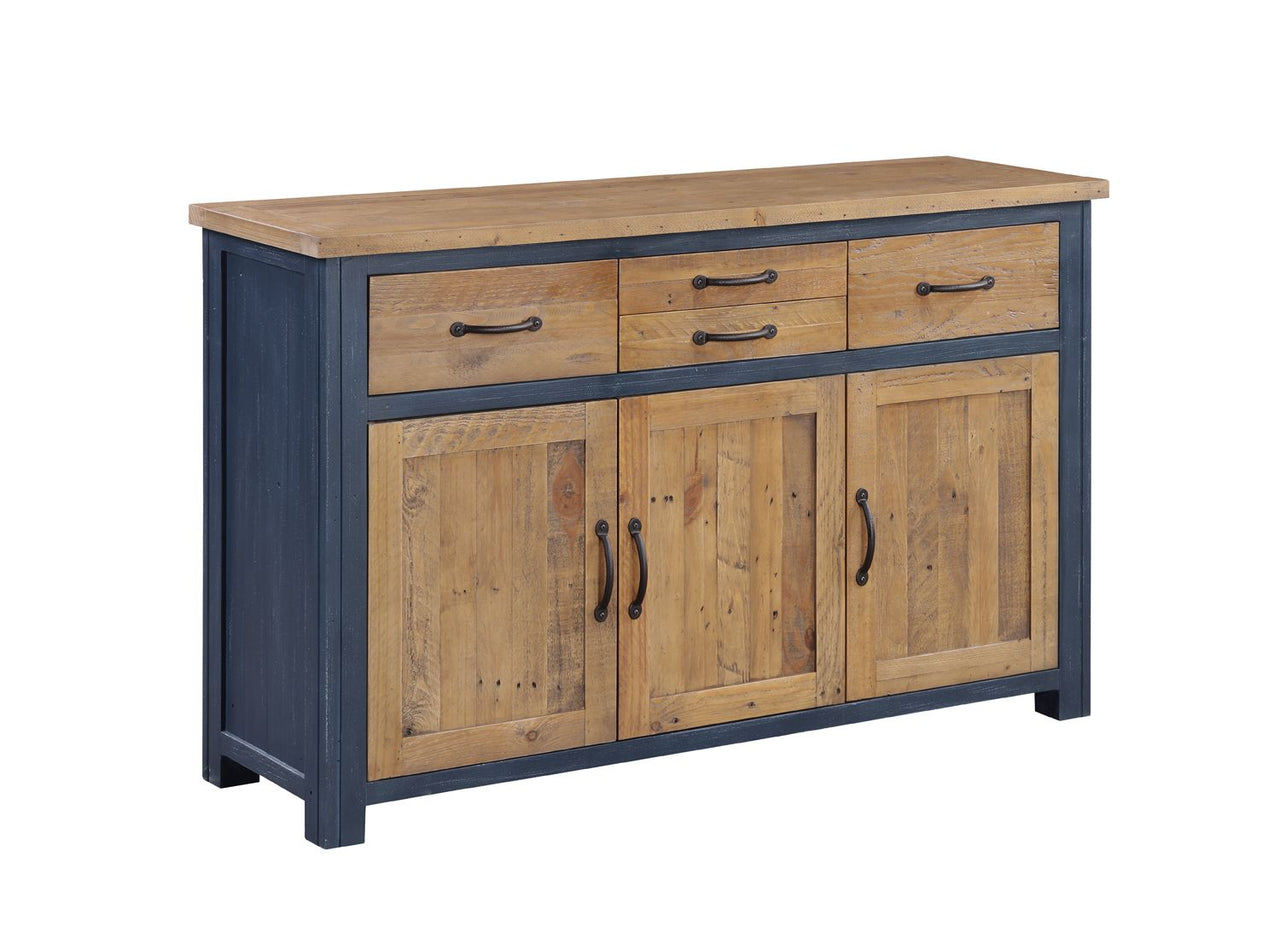 Splash of Blue Sideboard 3 Door 4 Drawer