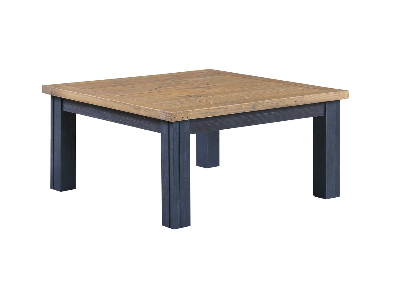 Splash of Blue Low Square Coffee Table