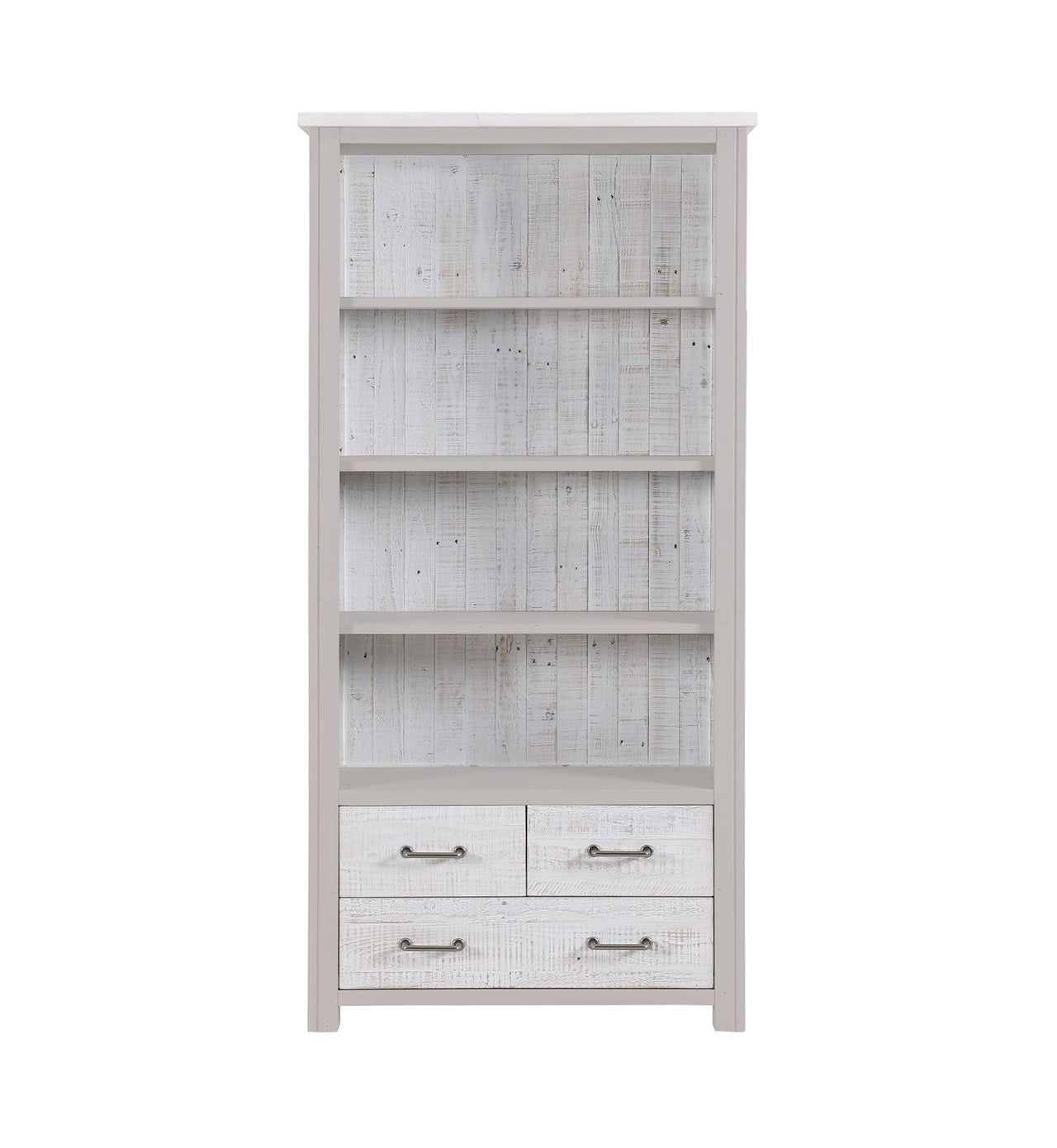 Greystone Large Open Bookcase with Drawers