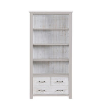 Thumbnail for Greystone Large Open Bookcase with Drawers