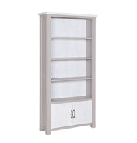 Thumbnail for Greystone Large Open Bookcase with Doors