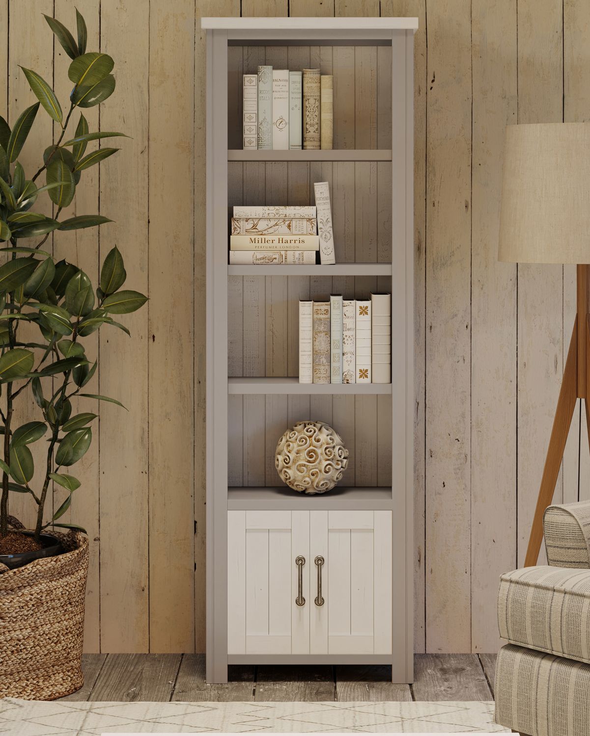 Greystone Narrow Bookcase