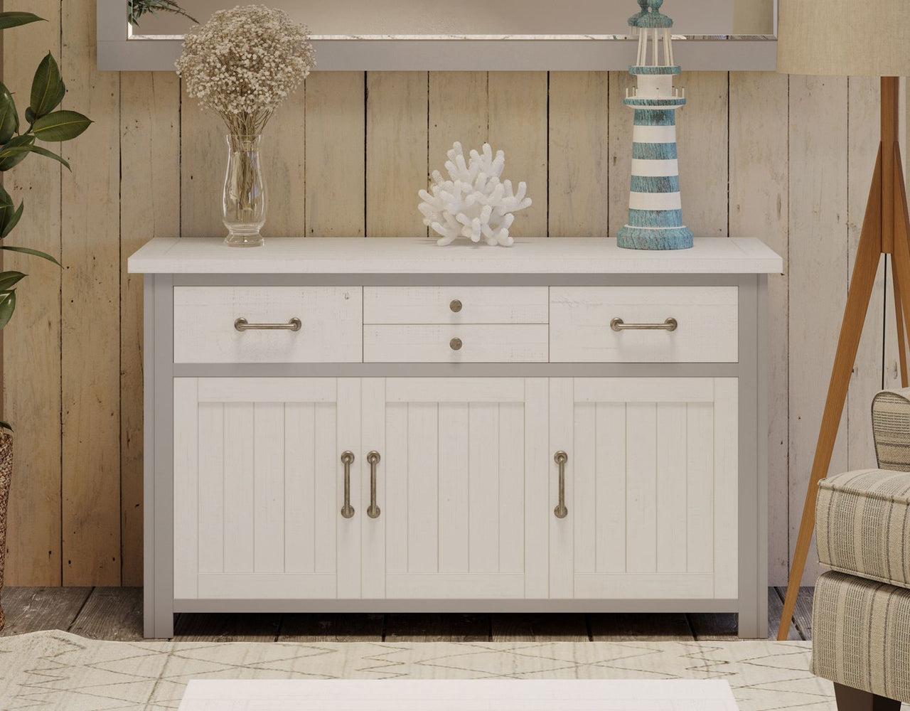 Greystone Sideboard 3 Door 4 Drawer