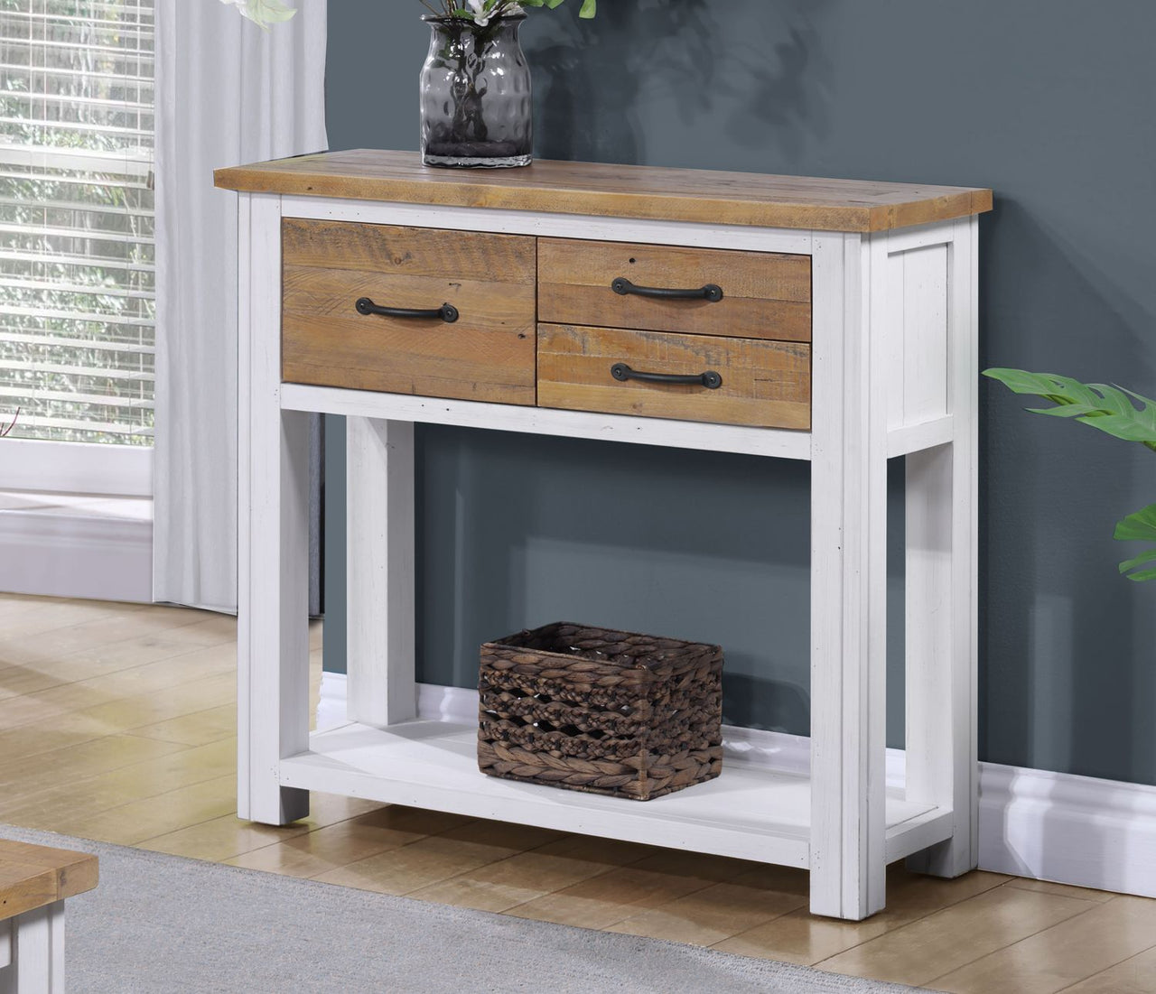 Splash of White Small Console Table