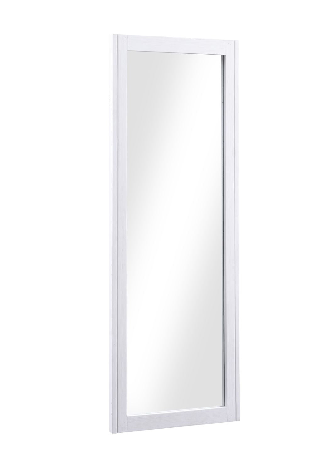 Splash of White Extra Long Wall Mirror (Hangs Landscape And Portrait)