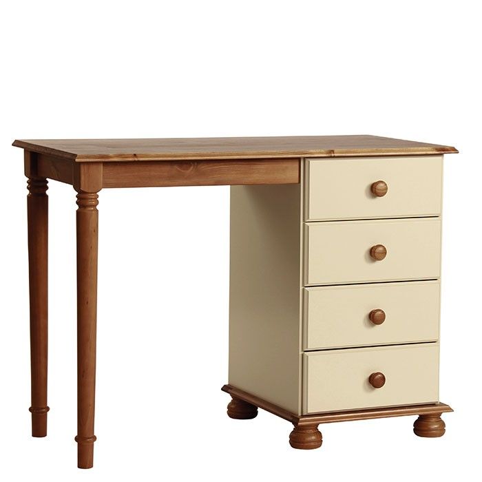 Copenhagen Single Dressing Table in Cream Pine